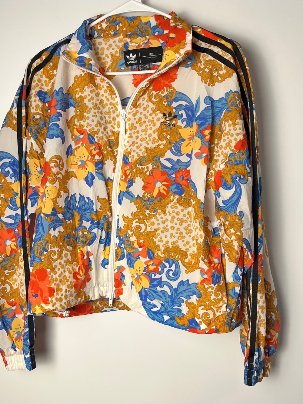 Adidas x HER Studio London Baroque Floral Track Jacket Women’s Medium GN3357
